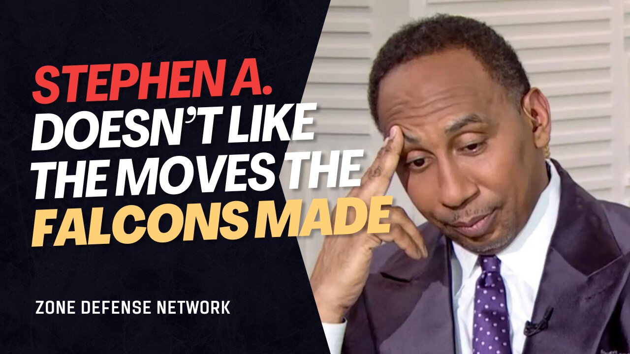 Stephen A. Smith questions the Atlanta Falcons' free agency and draft #nfldraft #nfl #espn #shorts