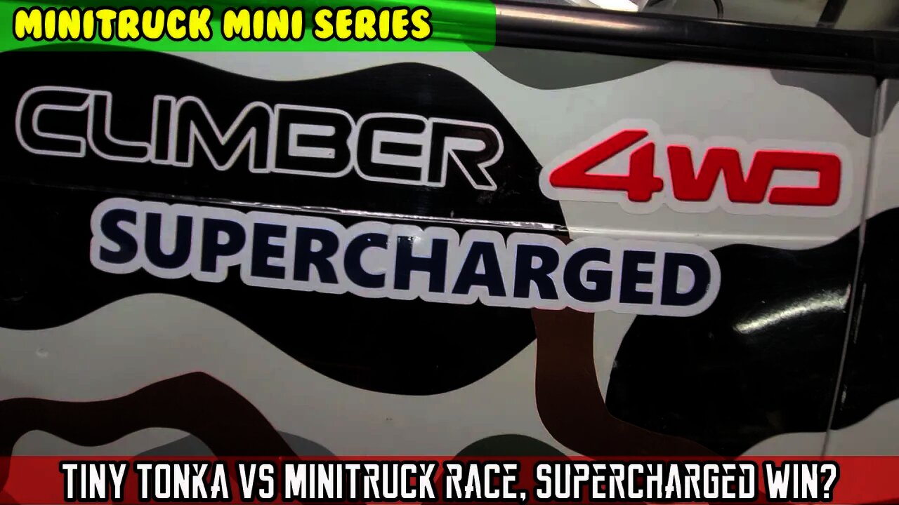 Mini-Truck (SE06 E05) Tiny Tonka VS MiniTruck RACE. SC win? Boost/Vac gauge AMR300 SC