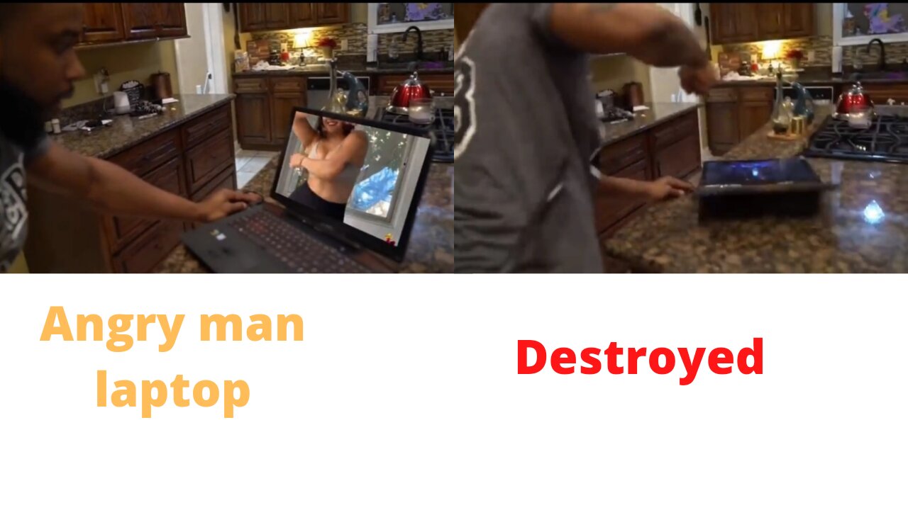 Fani video angry man laptop