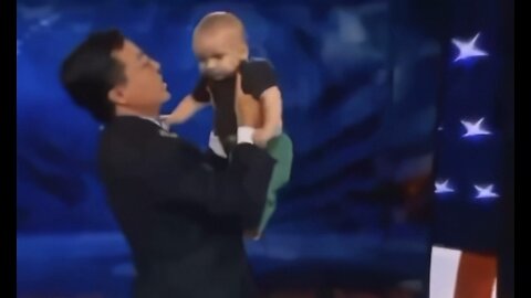 Stephen Colbert - Late Night Show Simulating Sacrificing a Newborn Baby