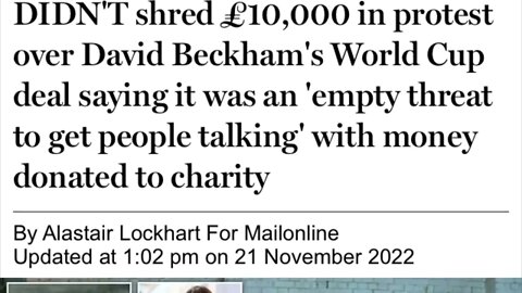 Joe Lycett reveals £10,000 he 'shredded' on camera WASN'T real #BendersLikeBeckham