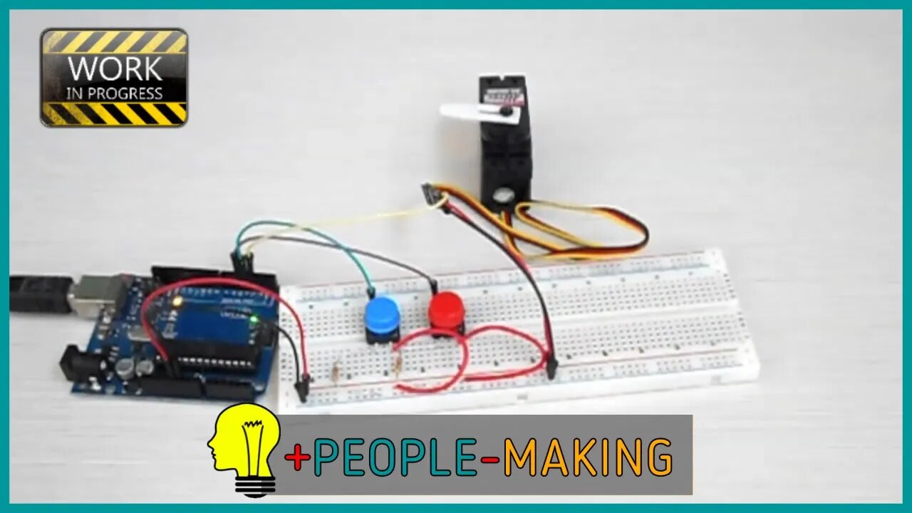 100 Progetti con Arduino Uno - 005 Servo controllato da due pulsanti