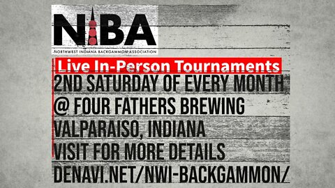 Northwest Indiana Backgammon Association - November Monthly Tournament 2022