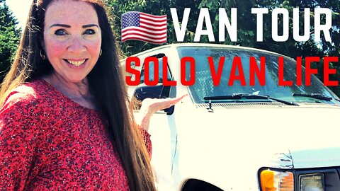 $400 VAN BUILD TOUR | Solo Female Travel Vlog