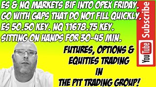 ES & NQ RTH Futures Live Stream - The Pit Futures Trading