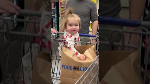 Baby Girls at the Grocery Store