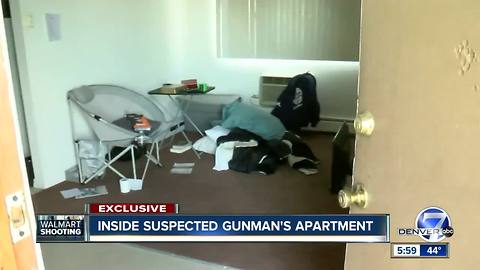 Inside suspected gunman's apartment