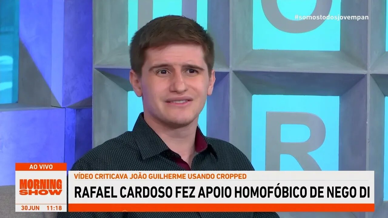 Rafael Cardoso reposta vídeo sobre João Guilherme e é acusado de homofobia