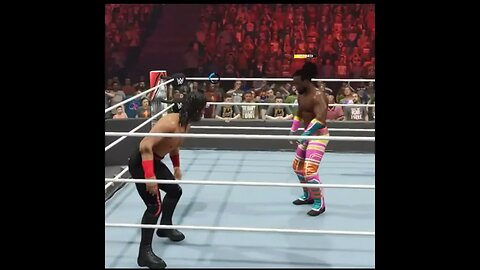 wwe 2k23 kinshasa is to much for xavier woods #wwe2k23 #wwe2k23gameplay #wwe2k23myfaction