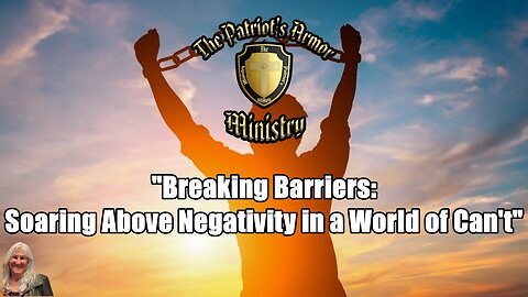 "Breaking Barriers: Soaring Above Negativity in a World of Can't"