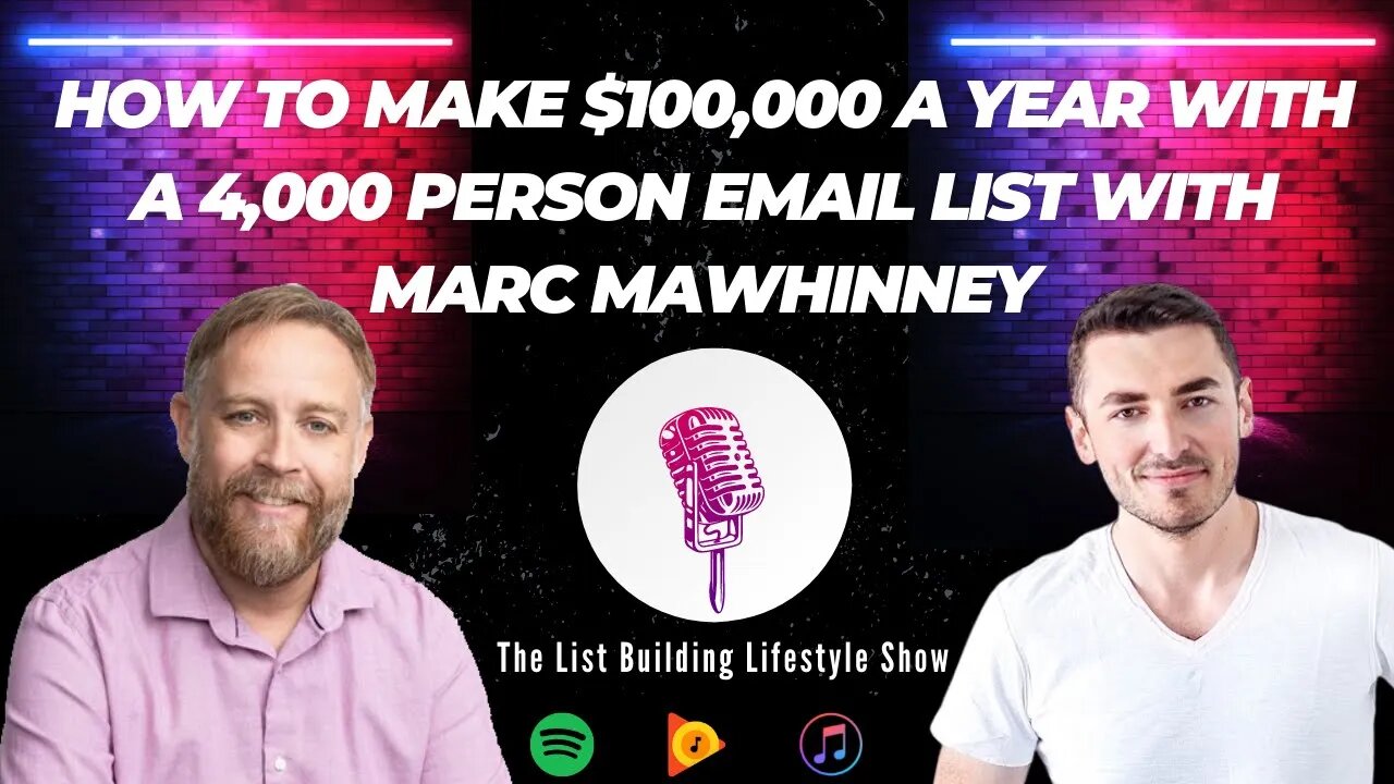 How To Make $100,000 a Year With a 4,000 Person Email List With Marc Mawhinney