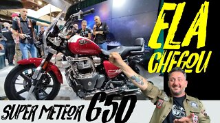 OFICIAL: SUPER METEOR 650 (CUSTOM) é lançada e está a CAMINHO DO BRASIL