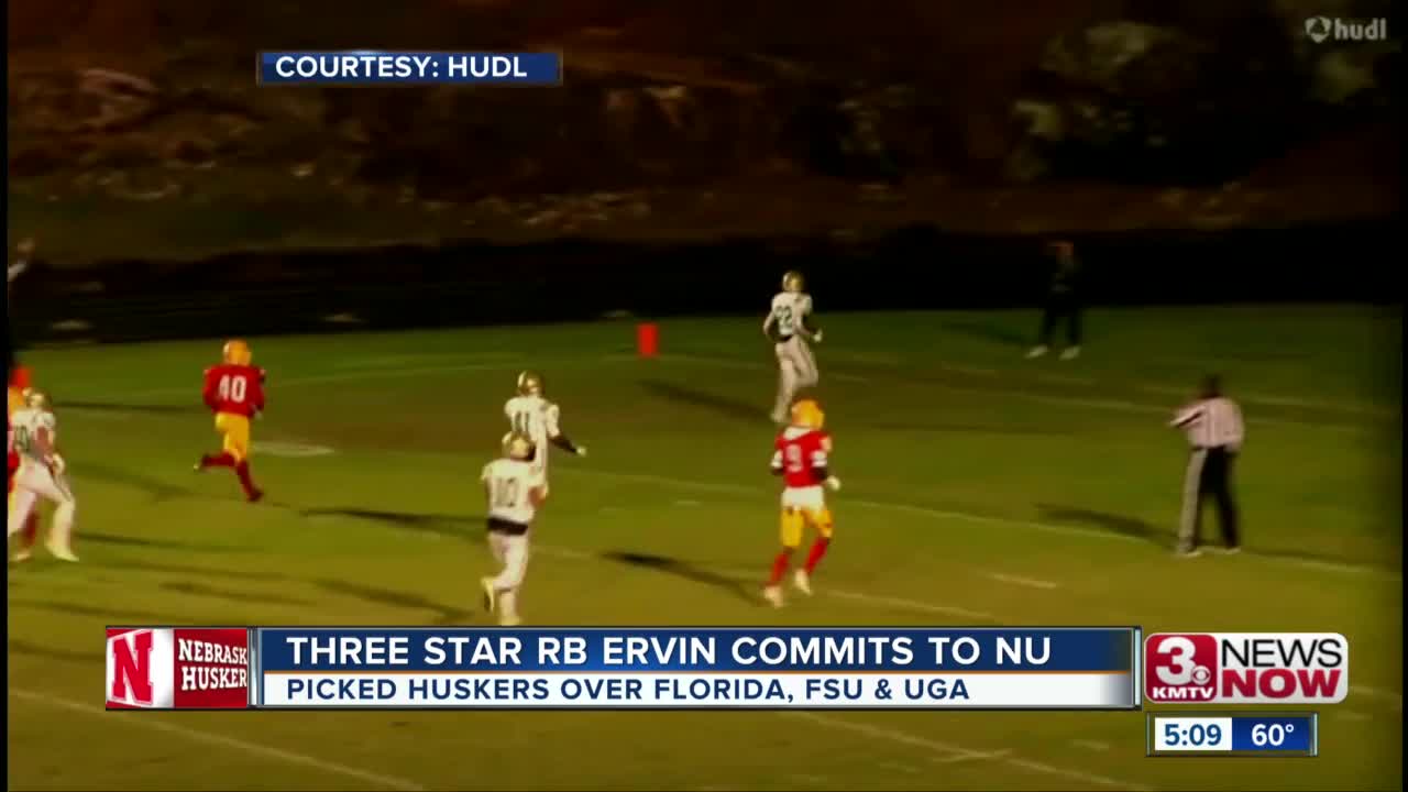 3 star running back Ervin commits to Nebraska