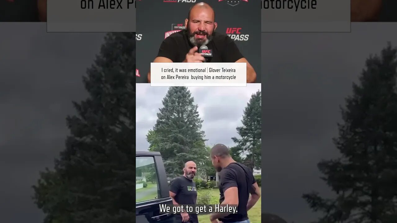 I cried, it was emotional | Glover Teixeira on Alex Pereira buying him a motorcycle | #UFC #MMA