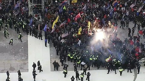 The First Police Grenades on January 6th by MPD [A Clip from J6: A True Timeline]