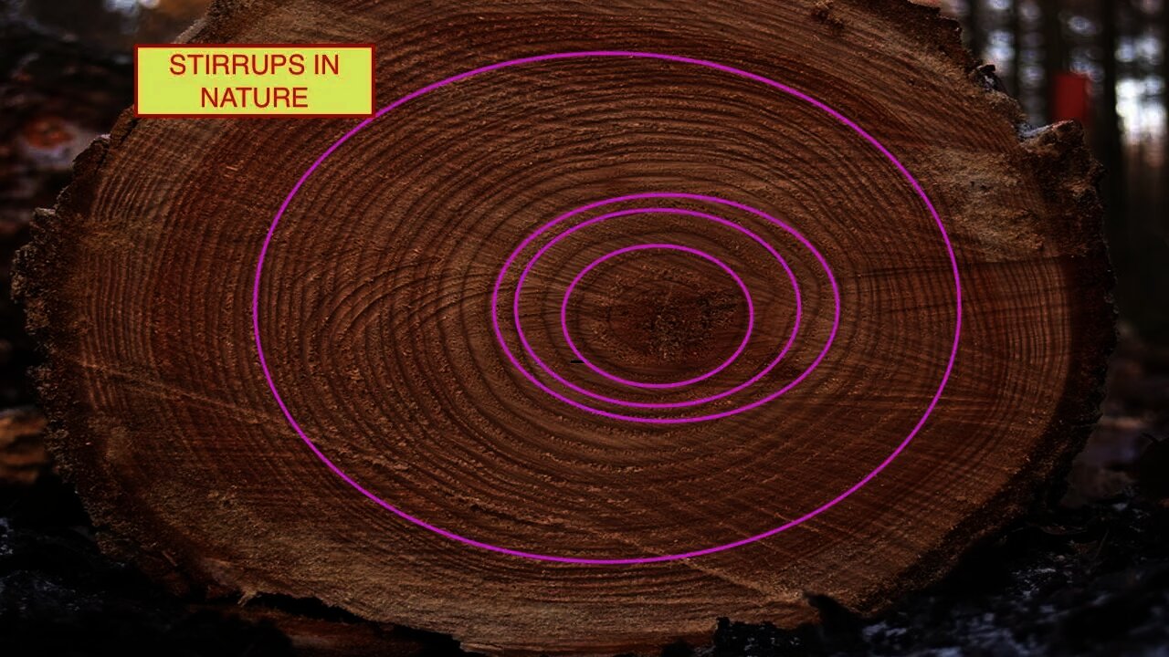 Concrete Stirrups in Nature vs Stirrups in Engineering, trees win hands down why Tree Growth Rings