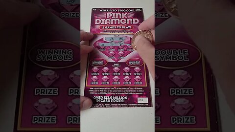 Lottery Ticket Test Pink Diamond Scratchers!