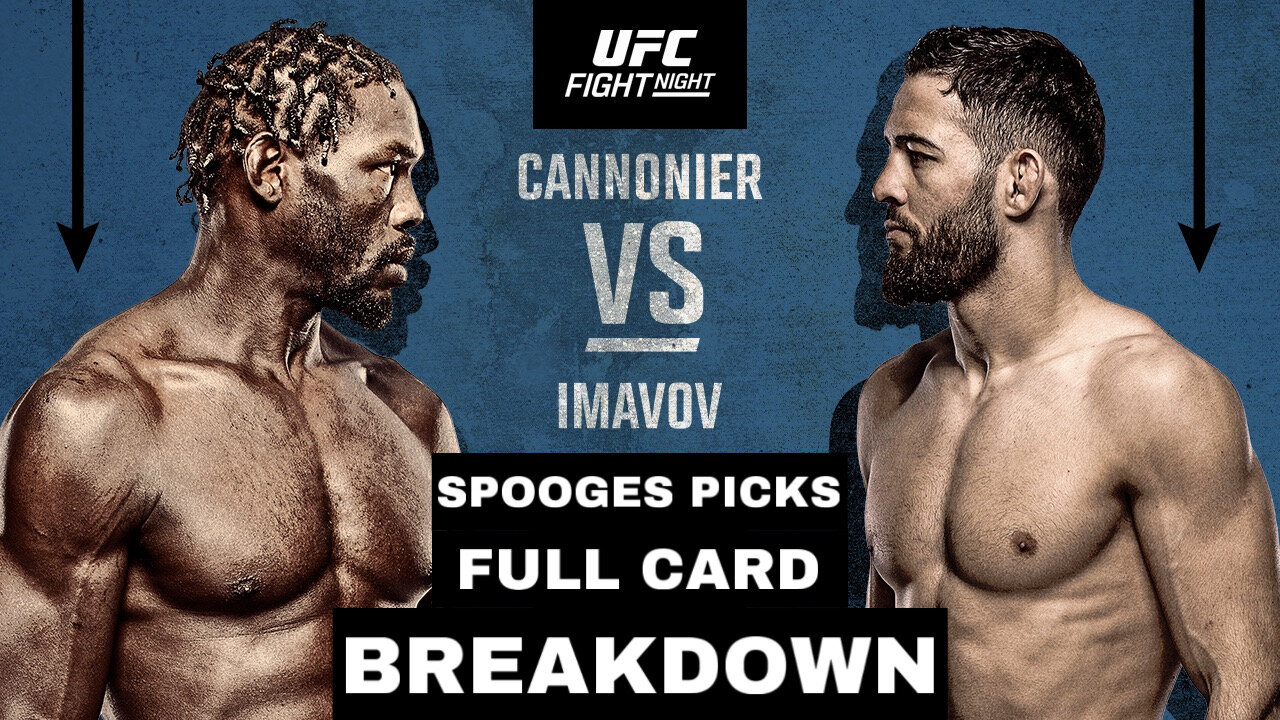 UFC Fight Night Cannonier vs Imavov Full Card Predictions & Breakdown