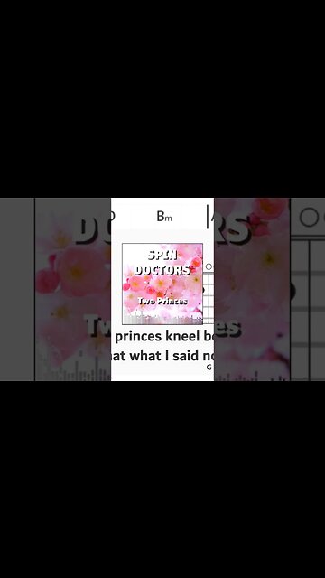 SPIN DOCTORS Two Prince - Chords & Lyrics ♡