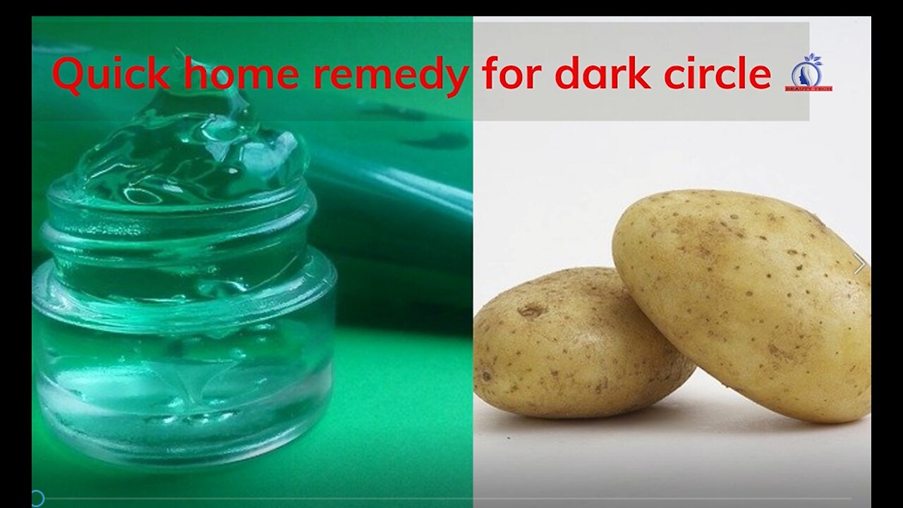 Quick Home Remedy For Dark Circle