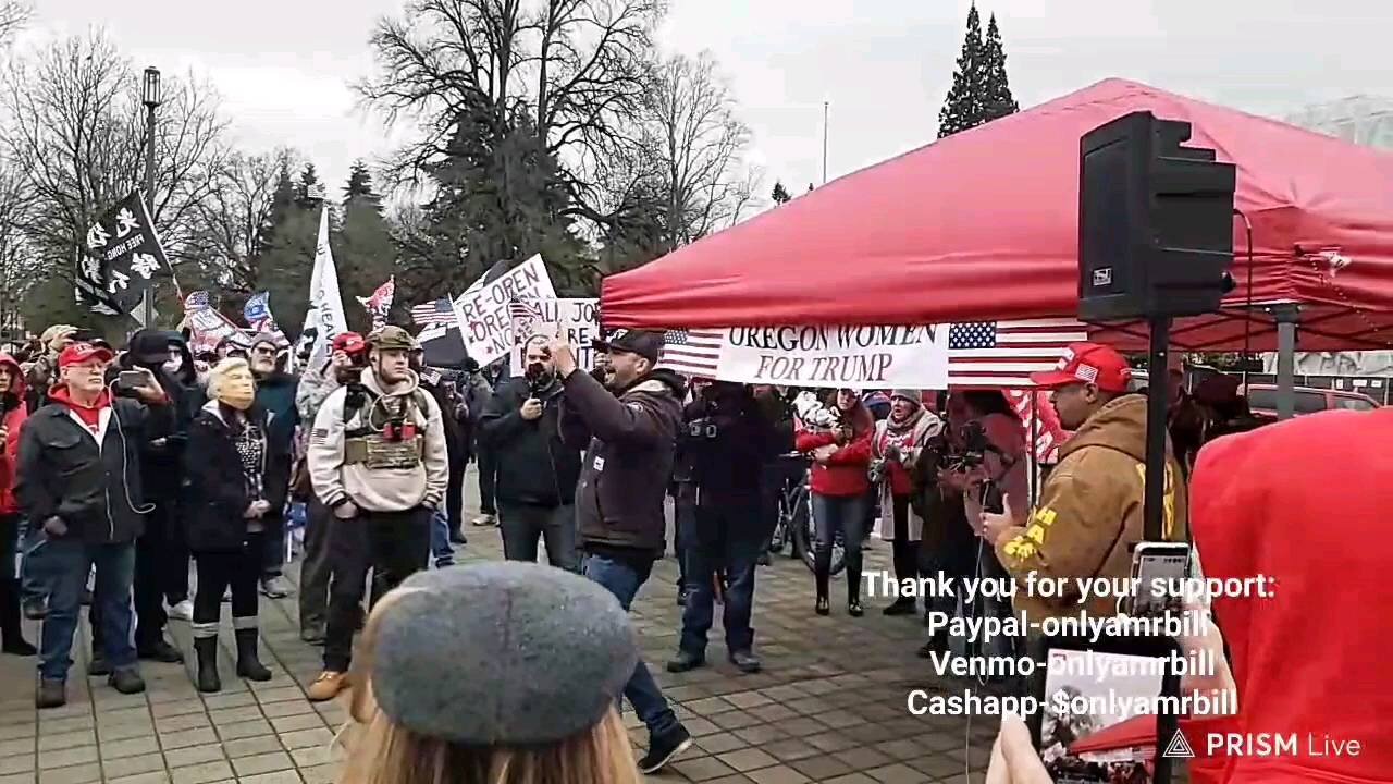 Joey Gibson standing up for freedom