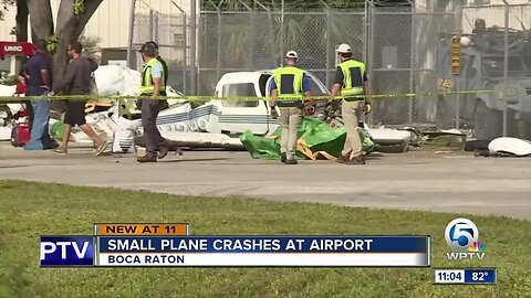 Small plane crash at Boca Raton Airport, one person taken to hospital