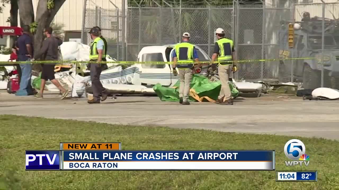 Small plane crash at Boca Raton Airport, one person taken to hospital