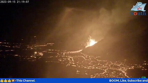 Live In Real Time Kīlauea Volcano, Hawaii (Halemaʻumaʻu crater). 16/09/2023.