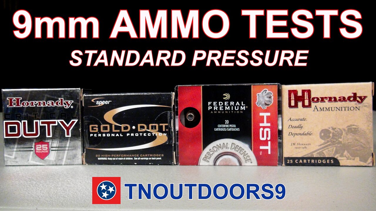 9mm Standard Pressure JHP Ammo Reviews (Gold Dot, HST, Critical Duty, XTP)