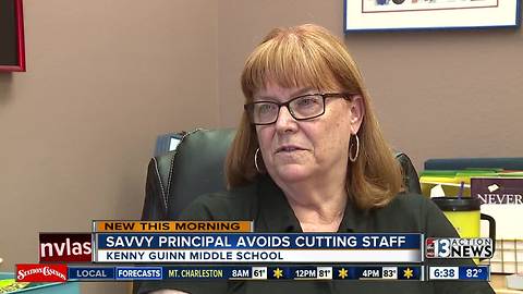 Savvy principal avoids cutting staff