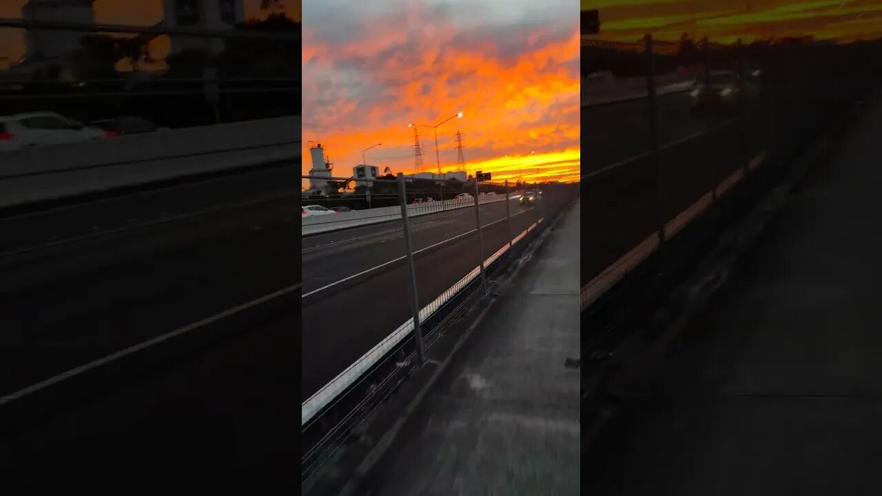 North Western bike path at dawn.