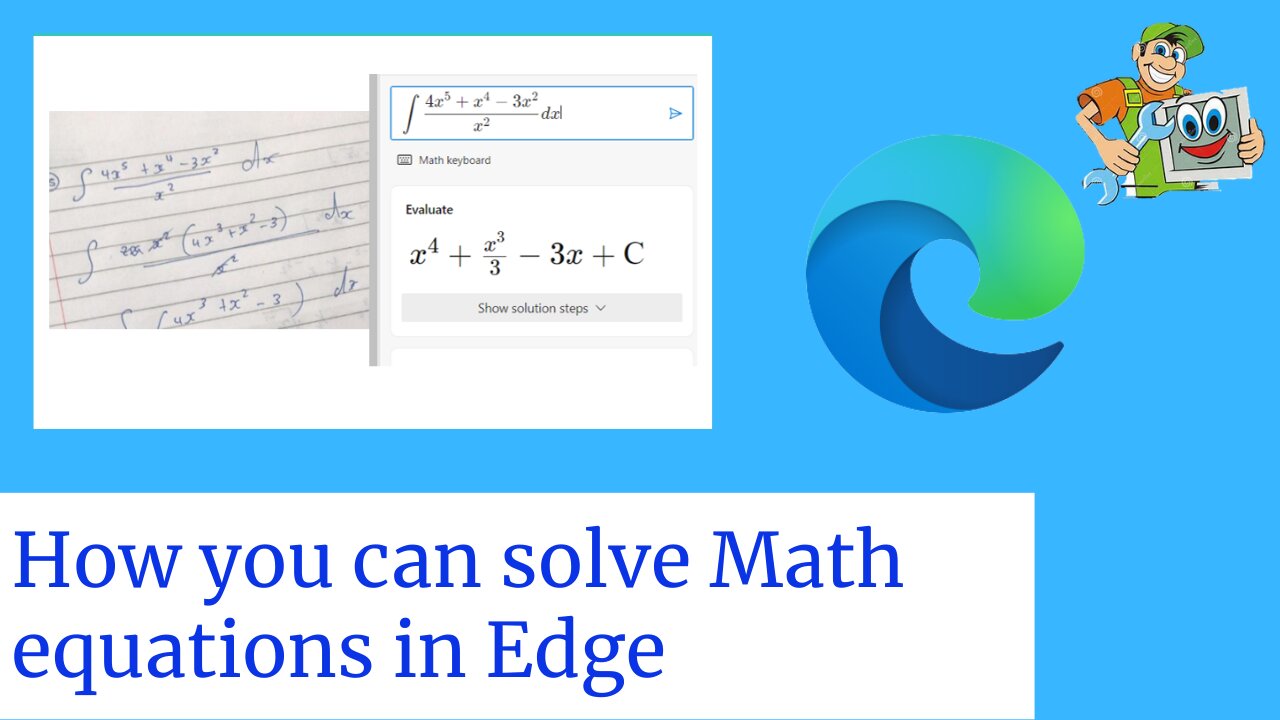 Maths Solver in Edge