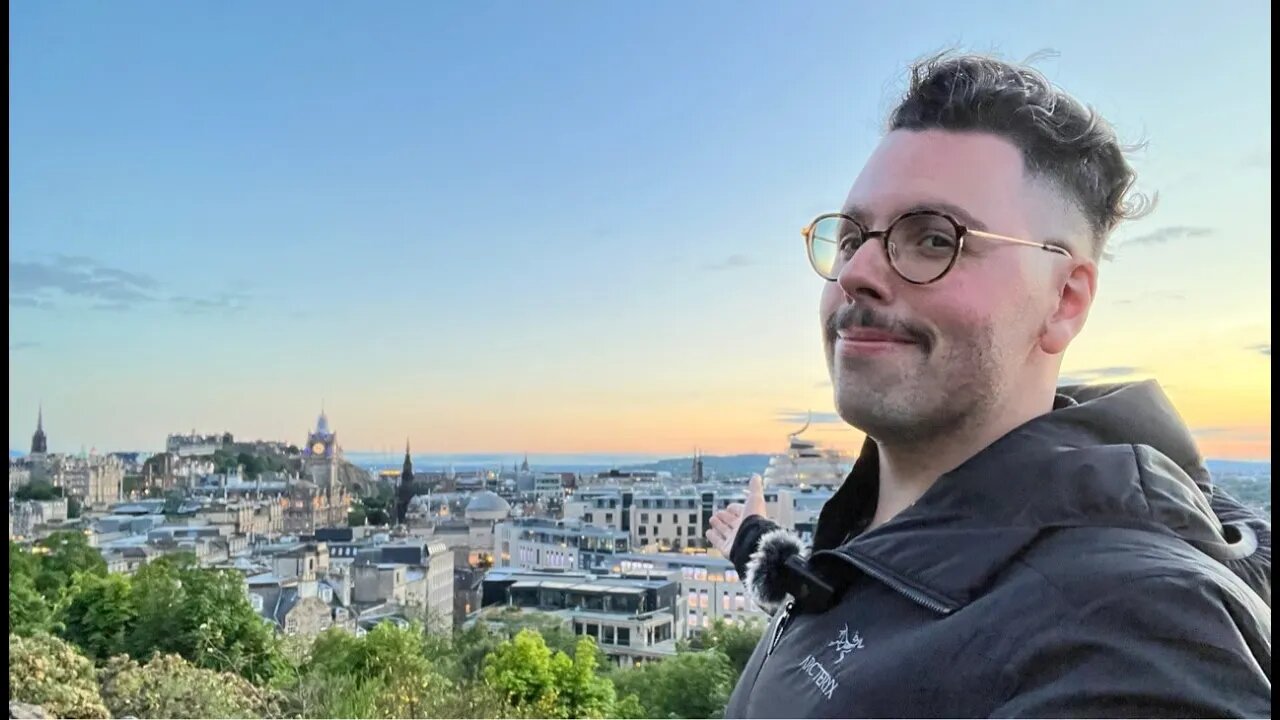 Enjoying the Summer Solstice from Edinburgh’s Calton Hill