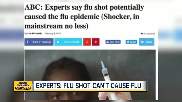 Experts: Flu shot can't cause the flu