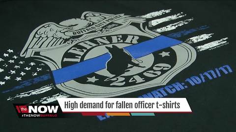 T-shirts for Officer Lehner in high demand