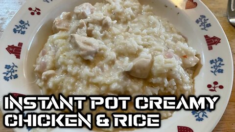 Instant Pot Creamy Chicken And Rice | Chicken Recipe