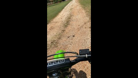 Big fall on dirt bike