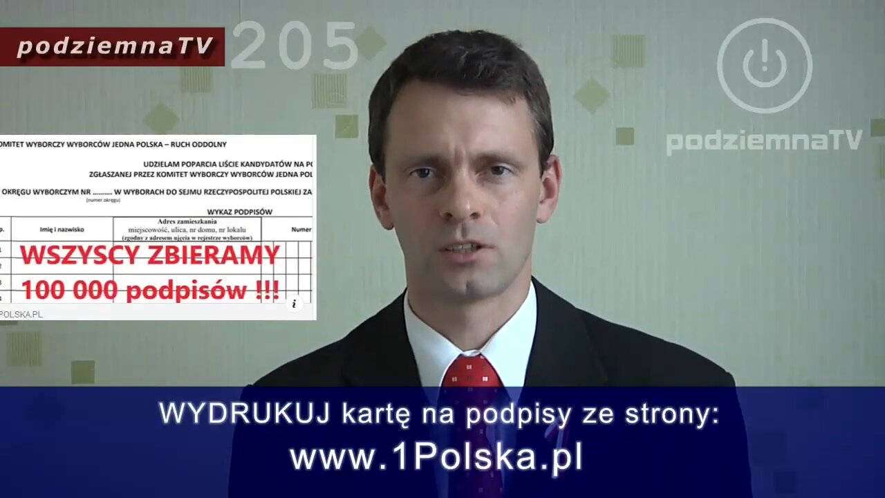 podziemna TV - P.K.W - Partie Knują Wyborczego Wała? #205 (19.08.2019)