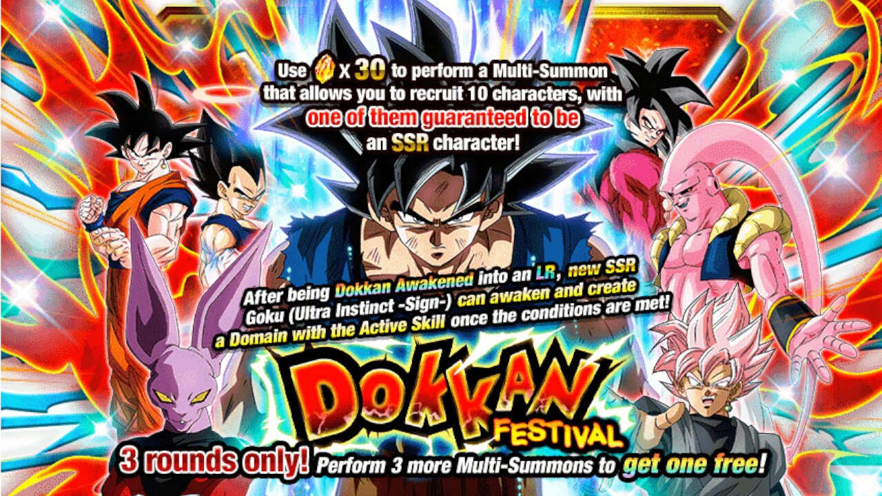 LR UI Sign Goku Summons on DBZ Dokkan Battle