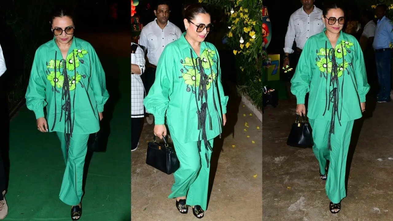 Rani Mukherjee Attend Tushar Kapoor son Lakshya Kapoor Birthday Bash 😍💖📸