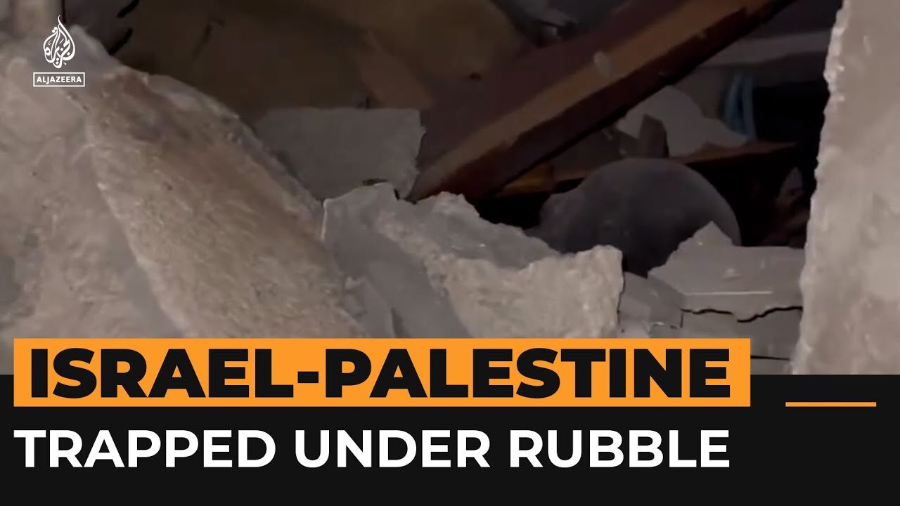 Girl cries for help under rubble of her destroyed home in Gaza | Al Jazeera Newsfeed