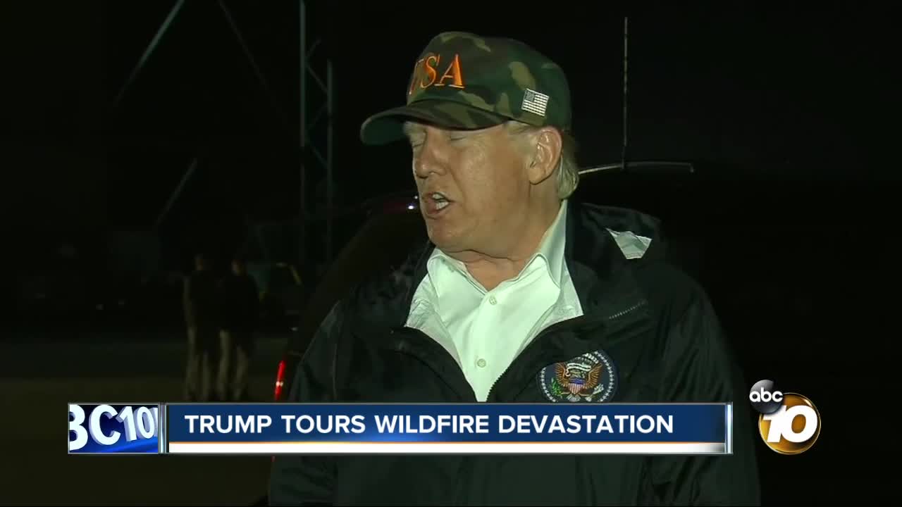 President tours CA devastation