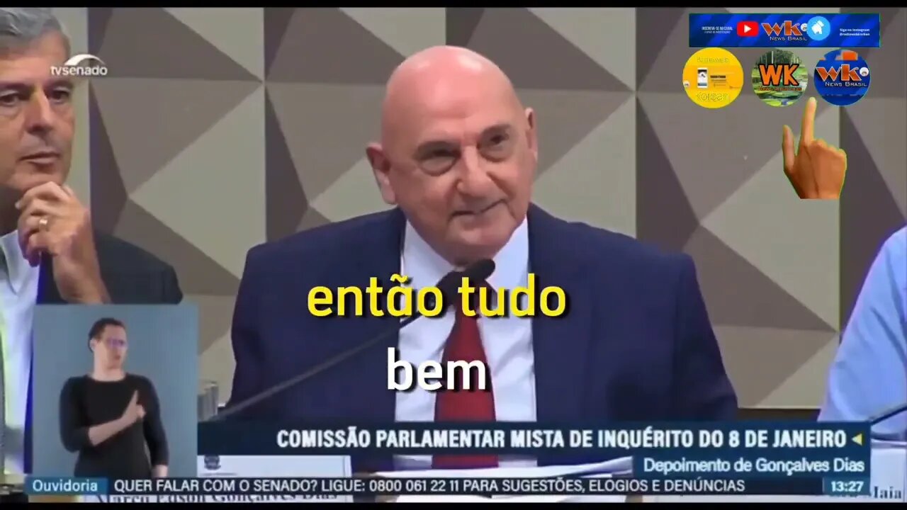 General G Dias perde a linha e se nega a responder às perguntas de Nikolas Ferreira na CPI