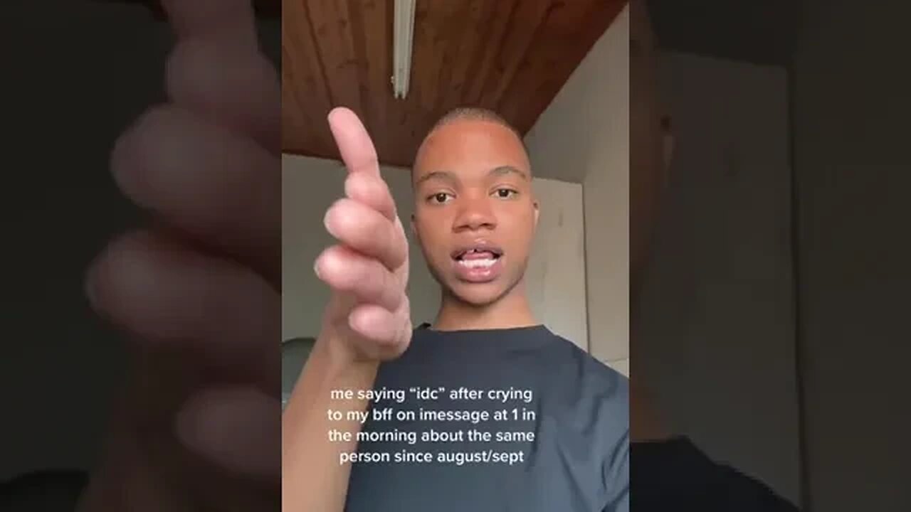 Me Saying "Idc" After Crying To My Bff On Imessage At 1 In Video By Dontmessagebrooklyn #Shorts