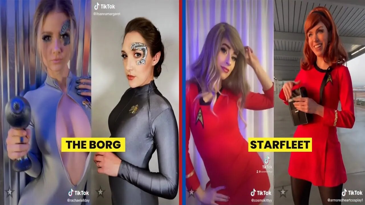 Rate the Girls: Snap Star Trek Tiktok Cosplay Contest - The Borg vs Starfleet #1 🚀🖖