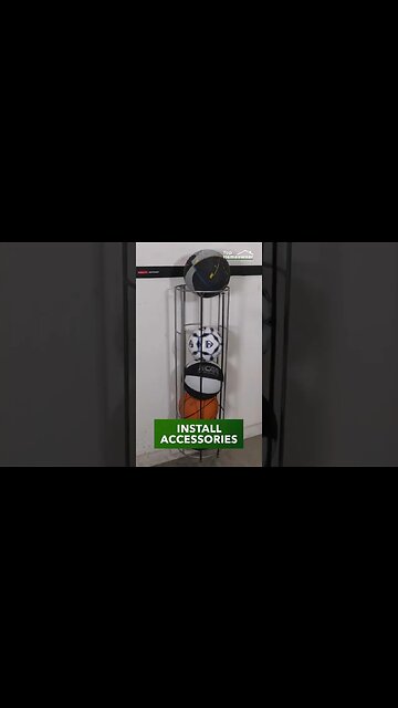 Maximize Your Garage Storage Space with the Rubbermaid FastTrack System #shorts