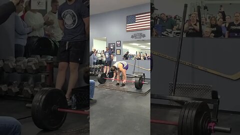 480lbs attempt, Holly deadlifts