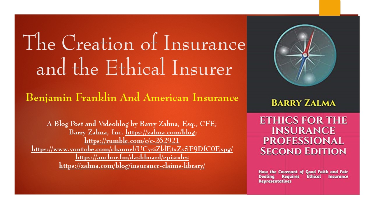 A Video Explaining The Creation of Insurance and the Ethical Insurer