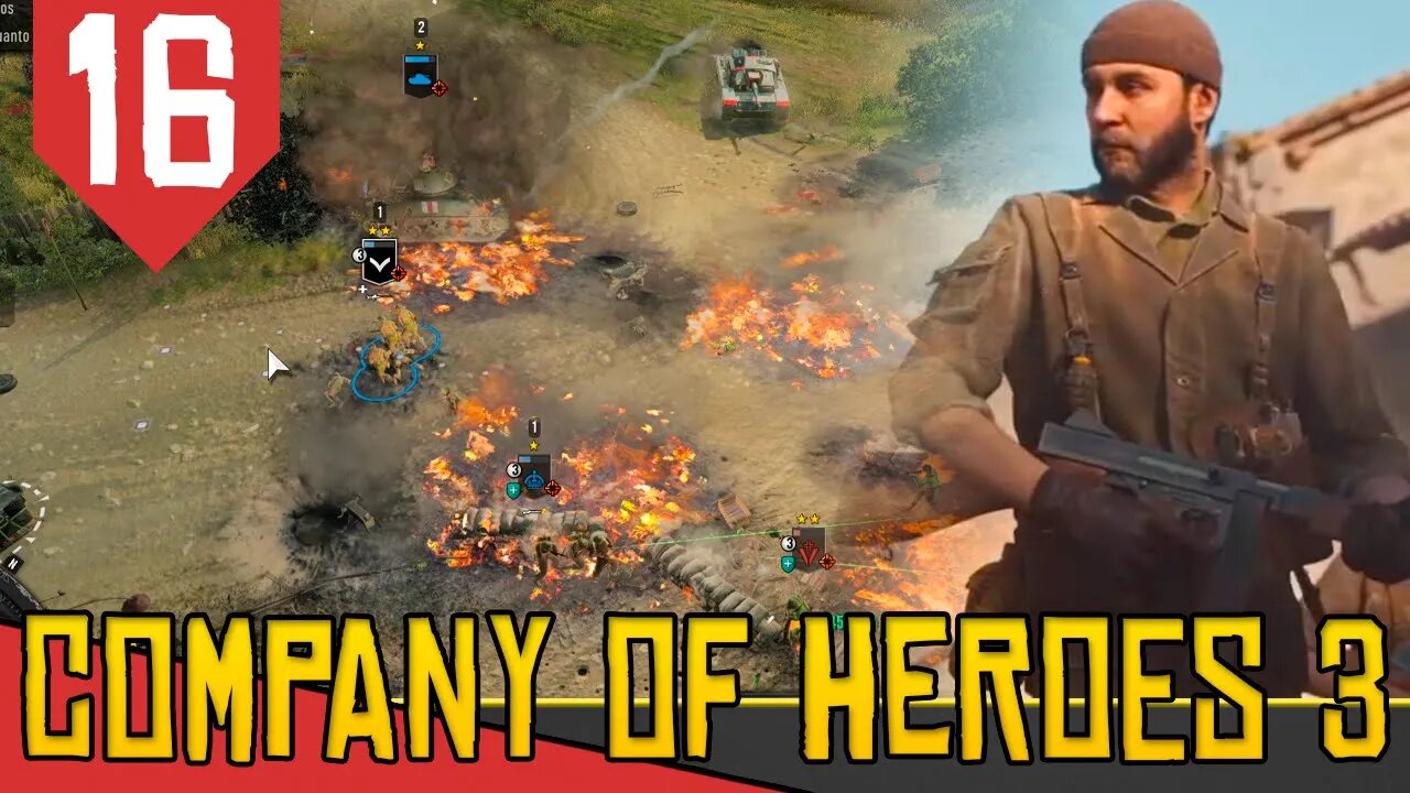 Cerco dos COMANDOS em Benevento - Company of Heroes 3 Italia #16 [Gameplay PT-BR]