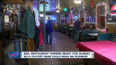 Bars get ready for Bills game
